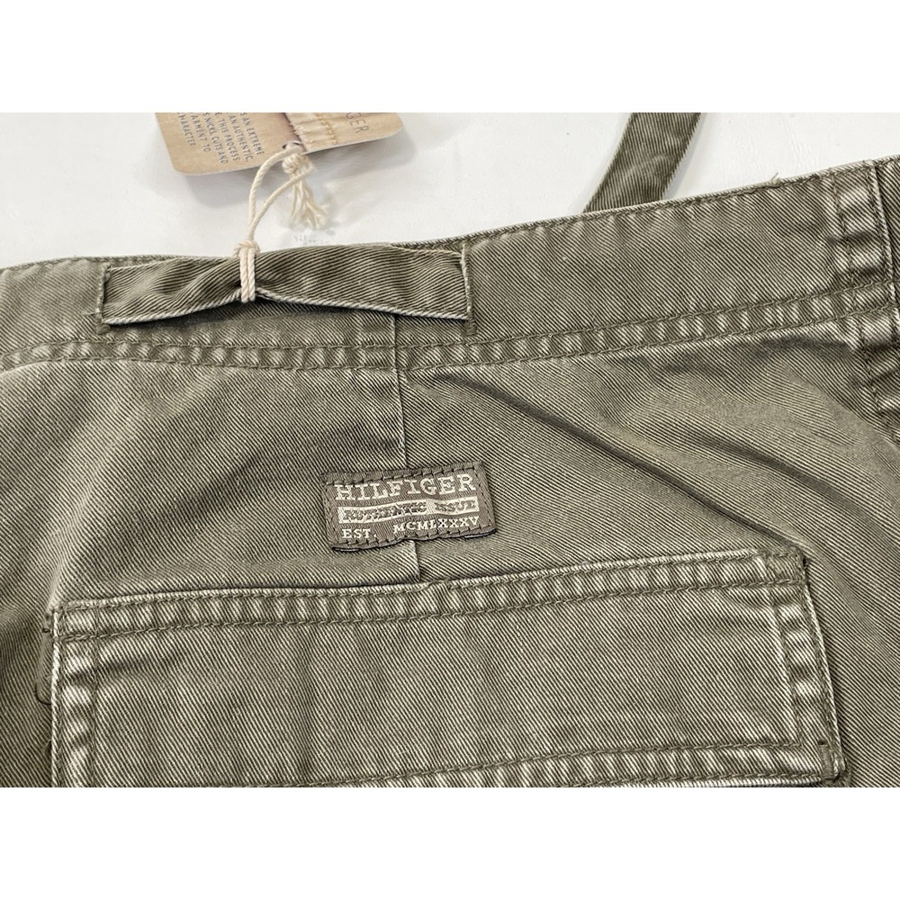 Tommy‎ Hilfiger Military Cargo Pants Destruction Wash Mens Size L Green NWT - Picture 10 of 10